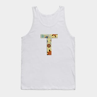 Monogram letter T Tank Top